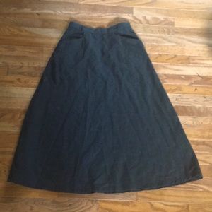 Herman Geist Long  100% Wool Skirt